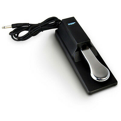 Universal Sustain Pedal w/ Polarity Switch 1/4 Jack for Electric Piano  Keyboard